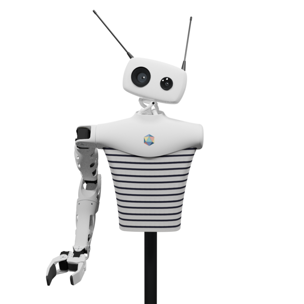 diseño aparato Clip mariposa Discover Reachy, a robotic platform based on AI – Reachy by Pollen Robotics,  an open source programmable humanoid robot